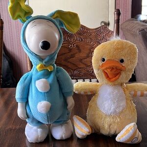 Easter Snoopy Bunny and Chick